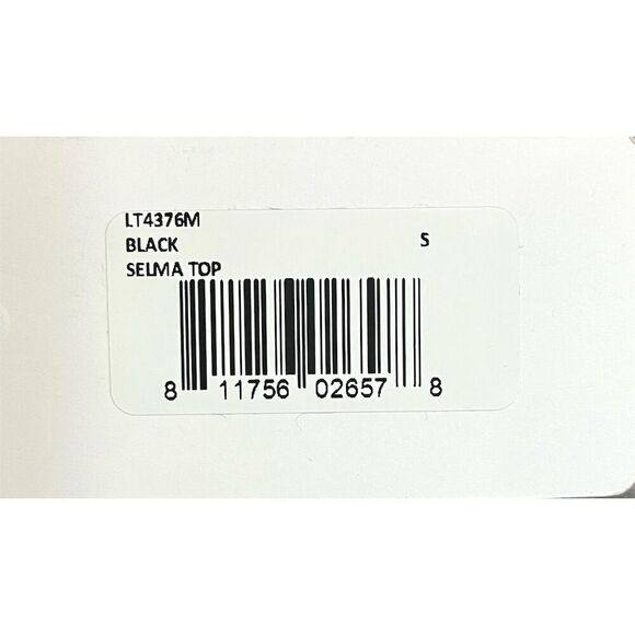 Chic Line & Dot Women's Black Sleeveless Selma Cropped Top Blouse S Party Sexy - Picture 14 of 15